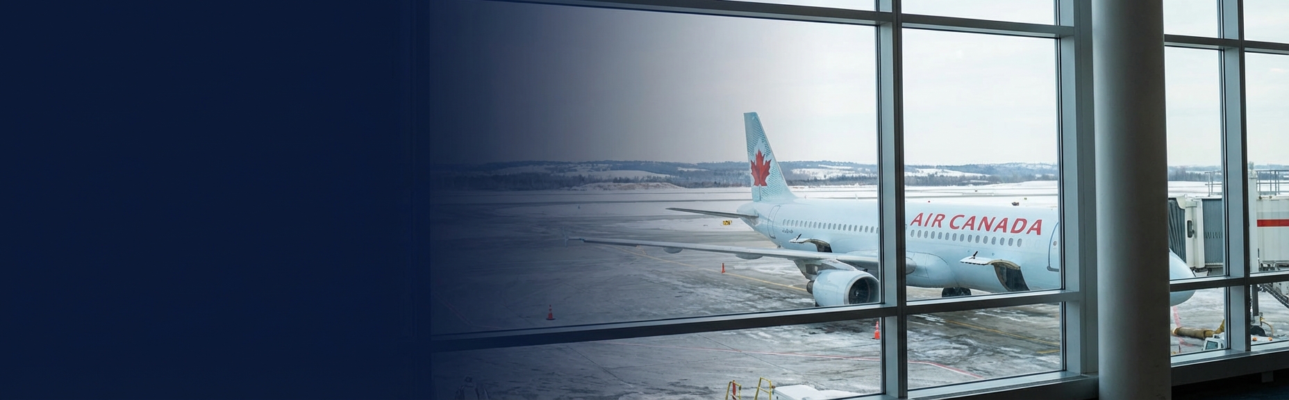 Air Canada aircraft at terminal - baggage compensation guide