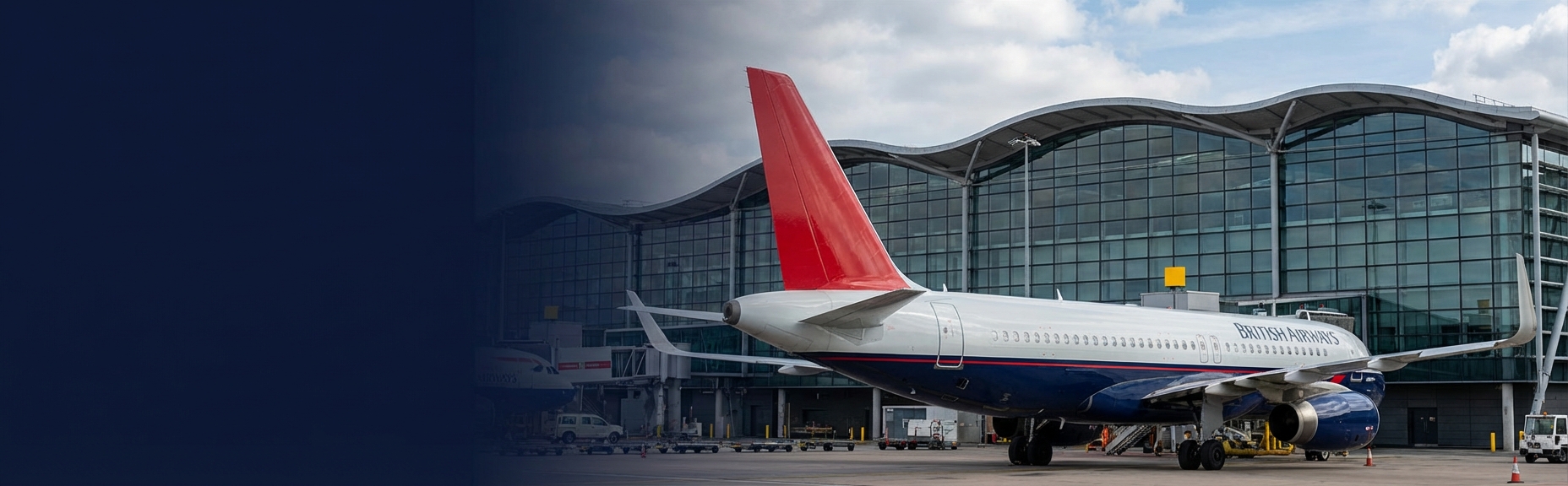British Airways aircraft at terminal - baggage compensation guide