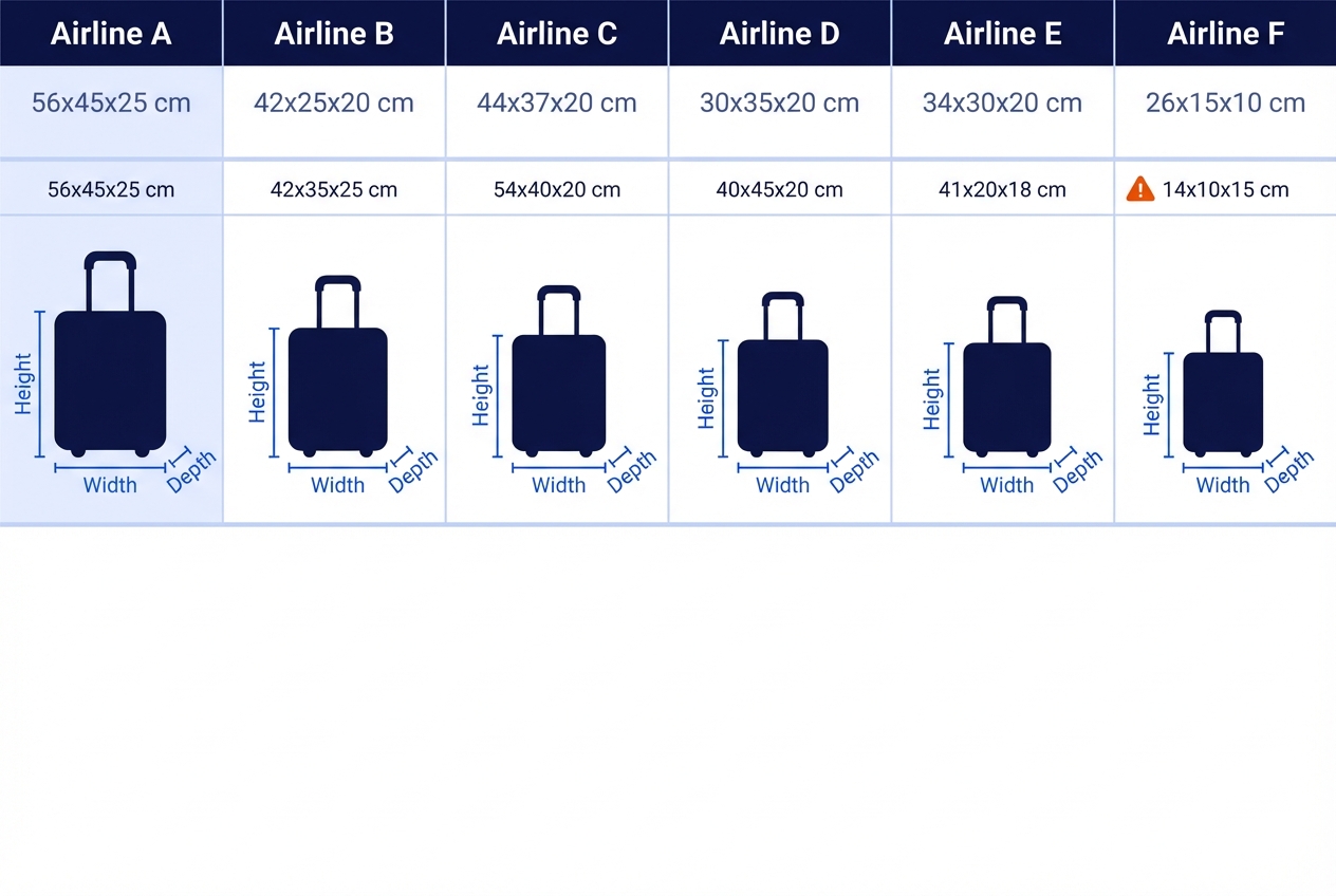 Allowed and prohibited items in cabin baggage